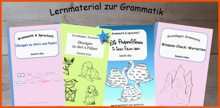 ArbeitsblÃ¤tter Grammatik - Lernwerkstatt fÃ¼r Deutsch für grammatik 4 klasse arbeitsblätter