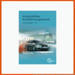 ArbeitsblÃ¤tter Kraftfahrzeugtechnik Lernfelder 1-4 Fuer Kfz Mechatroniker Arbeitsblätter Pdf