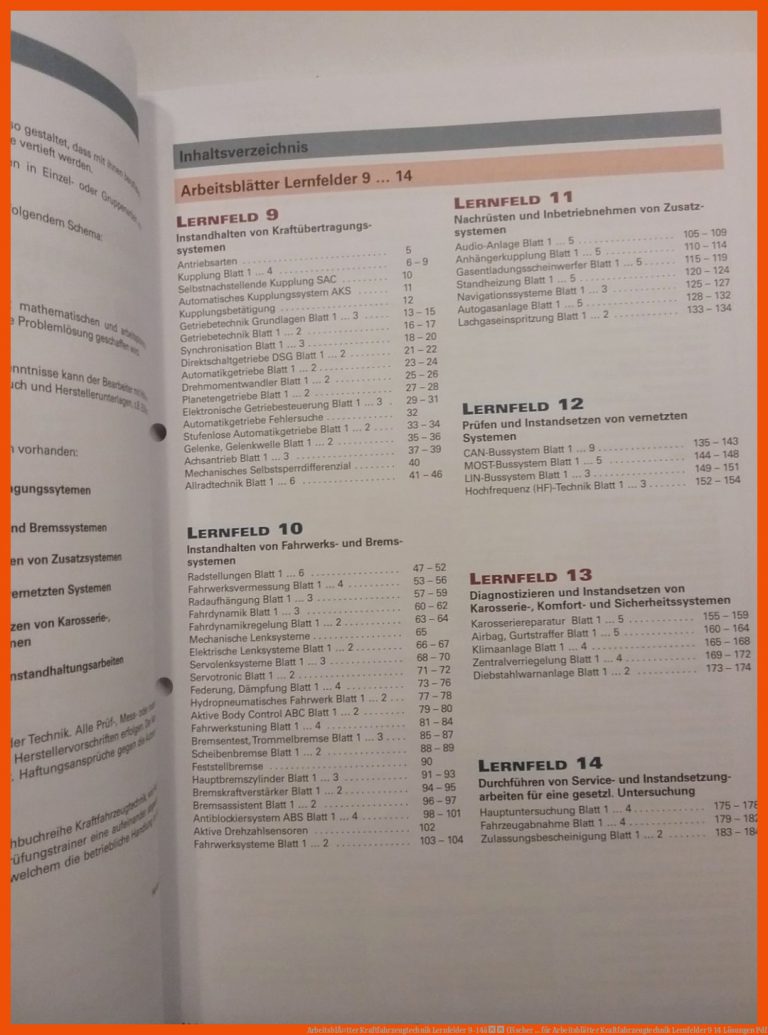 ArbeitsblÃ¤tter Kraftfahrzeugtechnik Lernfelder 9-14â (Fischer ... für arbeitsblätter kraftfahrzeugtechnik lernfelder 9 14 lösungen pdf