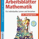 ArbeitsblÃ¤tter Mathematik 5./6. Klasse Fuer Mathematik Arbeitsblätter Klasse 6