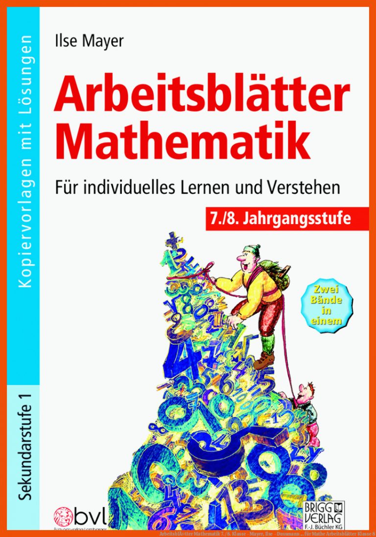 ArbeitsblÃ¤tter Mathematik 7./8. Klasse - Mayer, Ilse - Dussmann ... für mathe arbeitsblätter klasse 8
