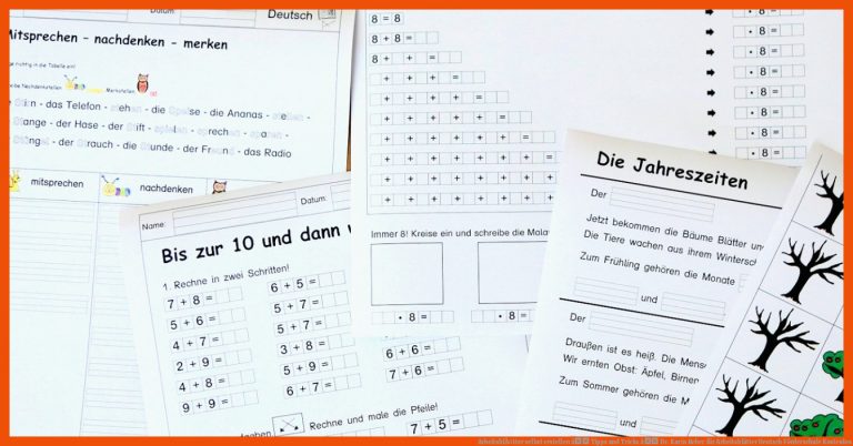 ArbeitsblÃ¤tter selbst erstellen â Tipps und Tricks â Dr. Karin Reber für arbeitsblätter deutsch förderschule kostenlos