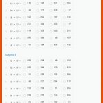 Arbeitsblatt: Die 13er - Reihe Ã¼ben Bis 10 X (multiple-choice) Fuer Großes Einmaleins Arbeitsblatt