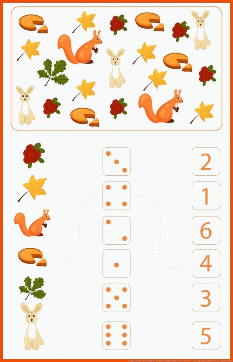 Arbeitsblatt fÃ¼r das Studium der Mathematik und des Rechnens zum ... für mathematik für ausländer arbeitsblätter