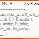 Arbeitsblatt Monat â Immerschlau Fuer Arbeitsblatt Monate