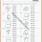 "arbeitsblatt Multiple Choice - FlÃ¤cheninhalt Verschiedener Vierecke (mit MaÃen)" Fuer Flächeninhalt Vierecke Arbeitsblatt
