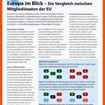 Arbeitsblatt Sek I   Ii: Europa Im Blick - Ein Vergleich Zwischen ... Fuer Europa Im überblick Arbeitsblatt Lösungen