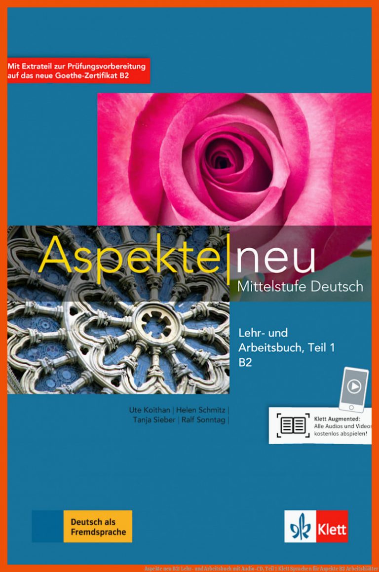Aspekte neu B2: Lehr- und Arbeitsbuch mit Audio-CD, Teil 1 | Klett Sprachen für aspekte b2 arbeitsblätter