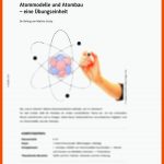 Atombau Und atommodelle Wiederholen Raabits Online Fuer Aufbau Der atome Arbeitsblatt Lösungen