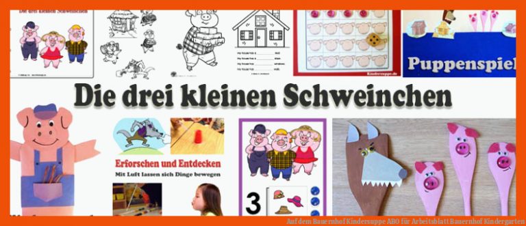 Auf dem Bauernhof | Kindersuppe ABO für arbeitsblatt bauernhof kindergarten