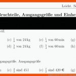 Aufgaben Anteile, Bruchteile, AusgangsgrÃ¶Ãe Und Einheiten Mit ... Fuer Anteile Von Brüchen Berechnen Arbeitsblätter