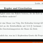 Aufgaben Kepler Und Gravitation Mit LÃ¶sungen Koonys Schule #6030 Fuer Keplersche Gesetze Arbeitsblatt