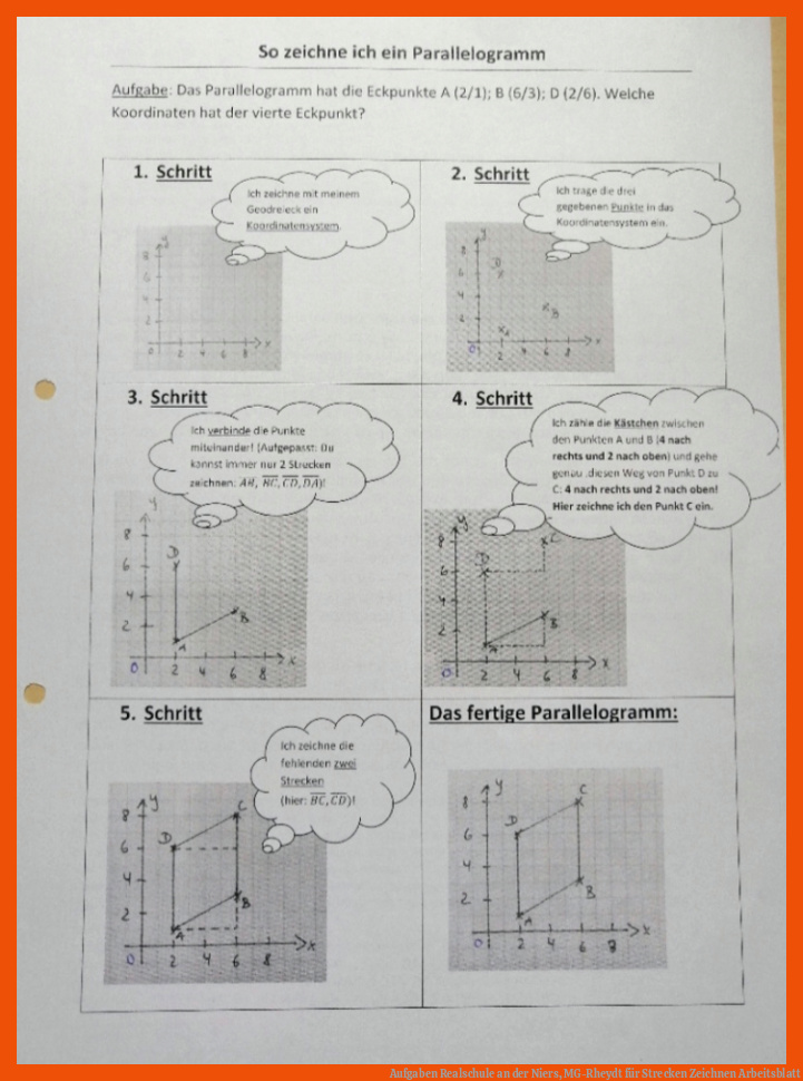 Aufgaben Realschule an der Niers, MG-Rheydt für strecken zeichnen arbeitsblatt