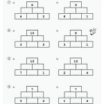 Aufgaben Zahlenmauern - Zahlenmauern (3) Rechnen   Logik Bis 10 ... Fuer Zahlenmauern 4 Klasse Arbeitsblätter