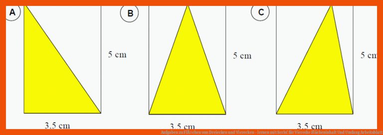 Aufgaben zu FlÃ¤chen von Dreiecken und Vierecken - lernen mit Serlo! für vierecke flächeninhalt und umfang arbeitsblatt