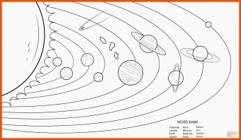 Sonnensystem Arbeitsblatt