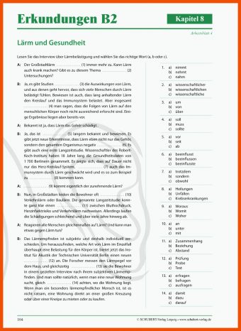 23 Erkundungen B2 Arbeitsblätter Lösungen