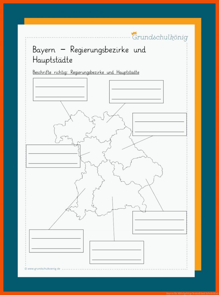 Bayern für mittelgebirge deutschland arbeitsblatt