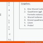 Beispiele: Wurzelgleichungen Fuer Quadratische Gleichungen Arbeitsblatt