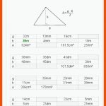 Berechnungen Am Dreieck (klasse 7/8) - Lade Dir Das Arbeitsblatt ... Fuer Arbeitsblatt Flächeninhalt Dreieck