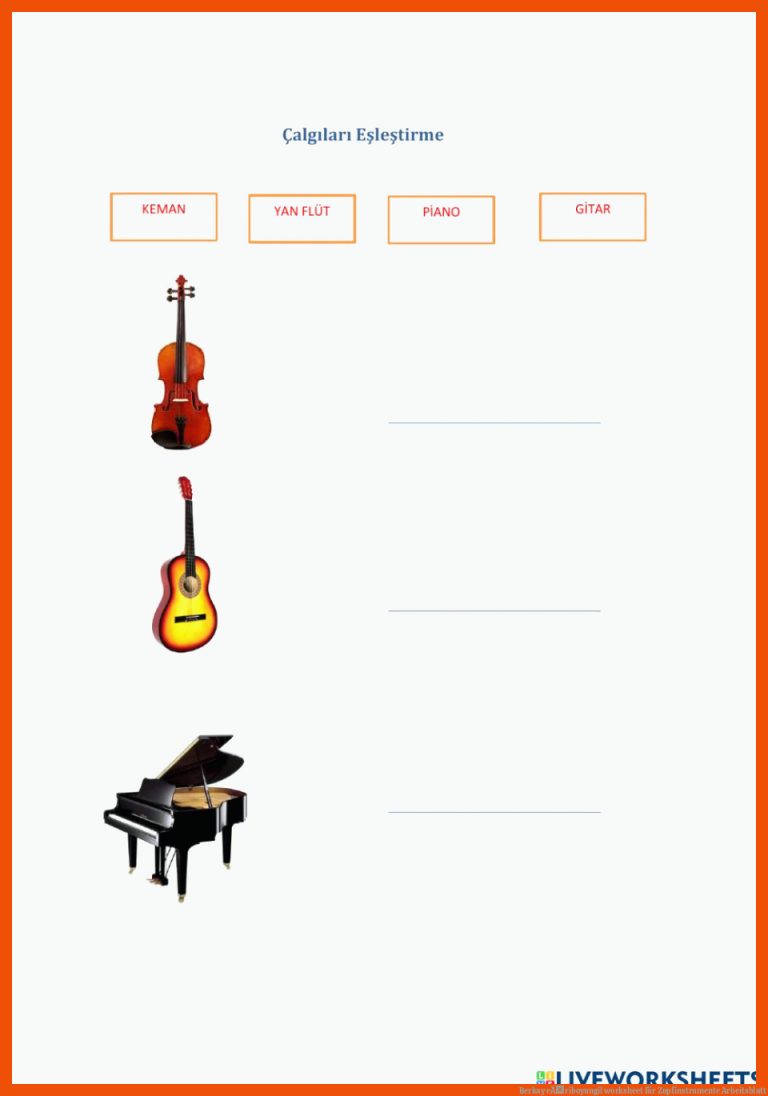 Berkay eÄriboyungil worksheet für zupfinstrumente arbeitsblatt