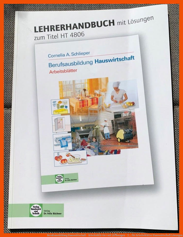 Berufsausbildung Hauswirtschaft - ArbeitsblÃ¤tter mit LÃ¶sungen - 2 ... für arbeitsblätter hauswirtschaft lösungen