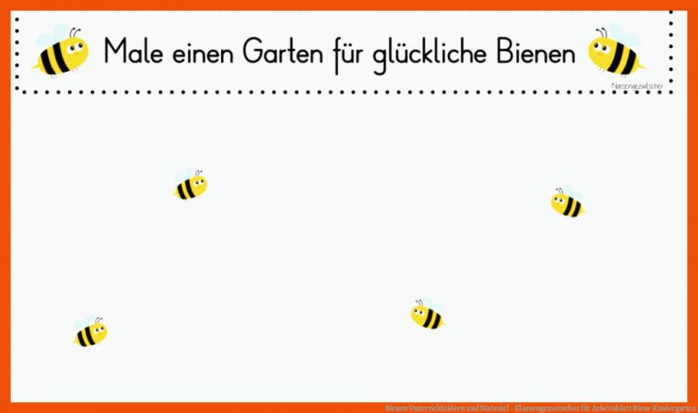 Bienen Unterrichtsideen und Material - Klassengezwitscher für arbeitsblatt biene kindergarten