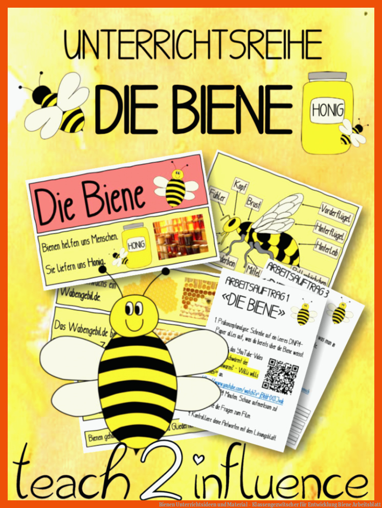 Bienen Unterrichtsideen und Material - Klassengezwitscher für entwicklung biene arbeitsblatt