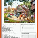 Bildbeschreibung - Im Dorf - Deutsch Daf Arbeitsblatter Fuer Bildbeschreibung Arbeitsblatt
