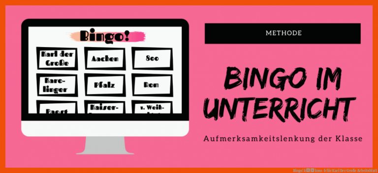 Bingo! â kms-b für karl der große arbeitsblatt