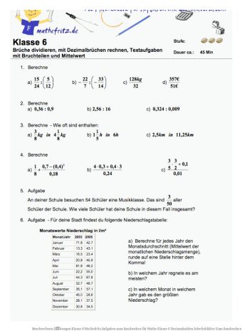18 Mathe Klasse 6 Dezimalzahlen Arbeitsblätter Zum Ausdrucken - Mathe