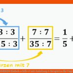 BrÃche Addieren Einfach ErklÃ¤rt Mit Anleitung & Beispielen Fuer Ungleichnamige Brüche Gleichnamig Machen Arbeitsblatt
