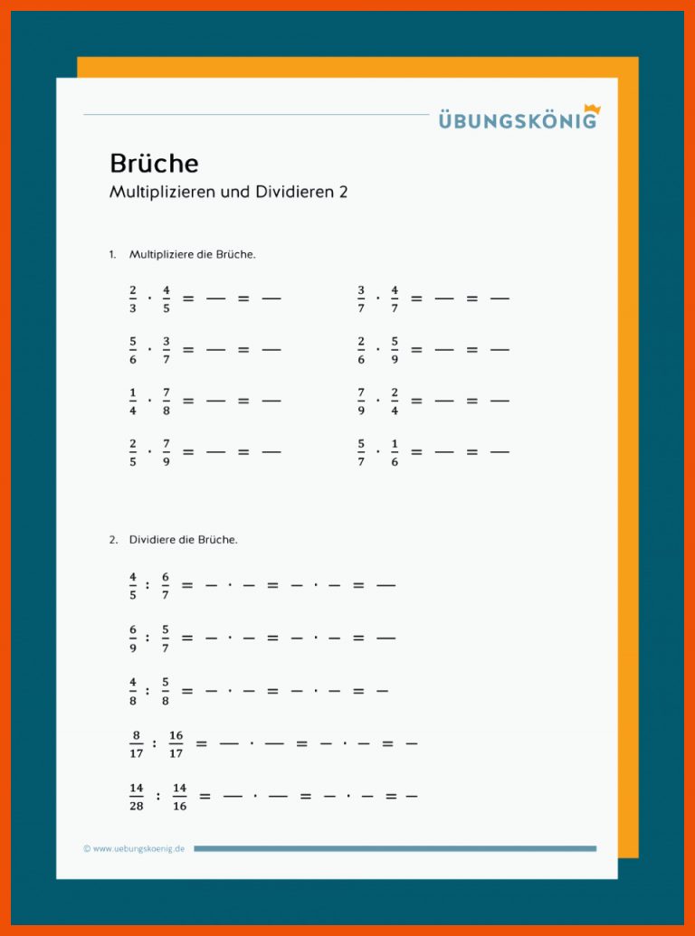 BrÃ¼che / Bruchrechnen für bruchrechnen arbeitsblätter 6 klasse