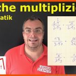 BrÃ¼che Multiplizieren - Bruchrechnung - Einfach ErklÃ¤rt Lehrerschmidt Fuer Multiplikation Von Brüchen Arbeitsblatt