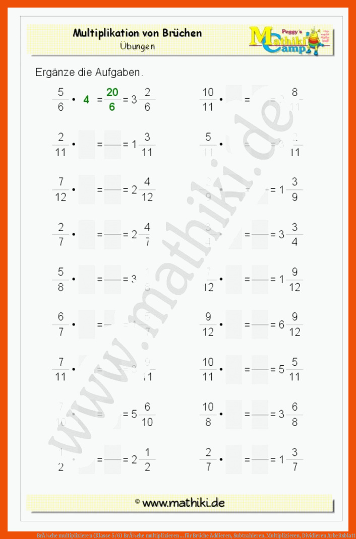 8 Br che Addieren Subtrahieren Multiplizieren Dividieren 