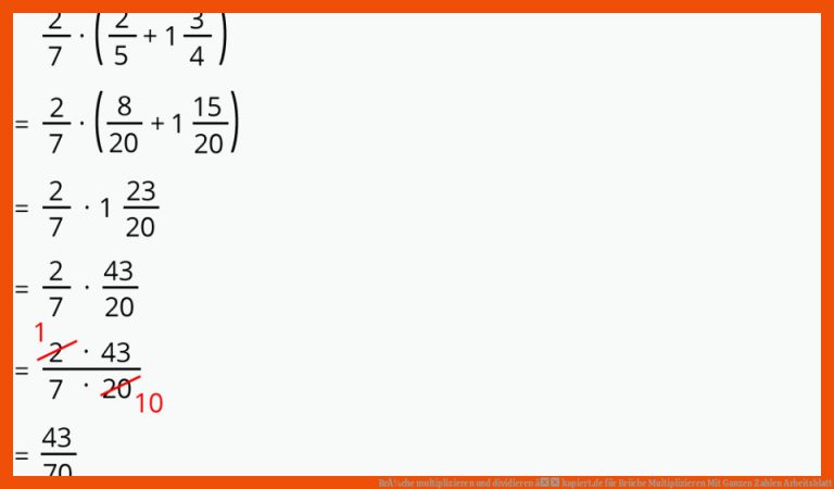 BrÃ¼che multiplizieren und dividieren â kapiert.de für brüche multiplizieren mit ganzen zahlen arbeitsblatt