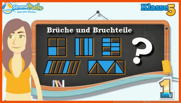 BrÃ¼che und Bruchteile erkennen || Klasse 5 â Ãbung 1 für bruchteile einzeichnen arbeitsblatt