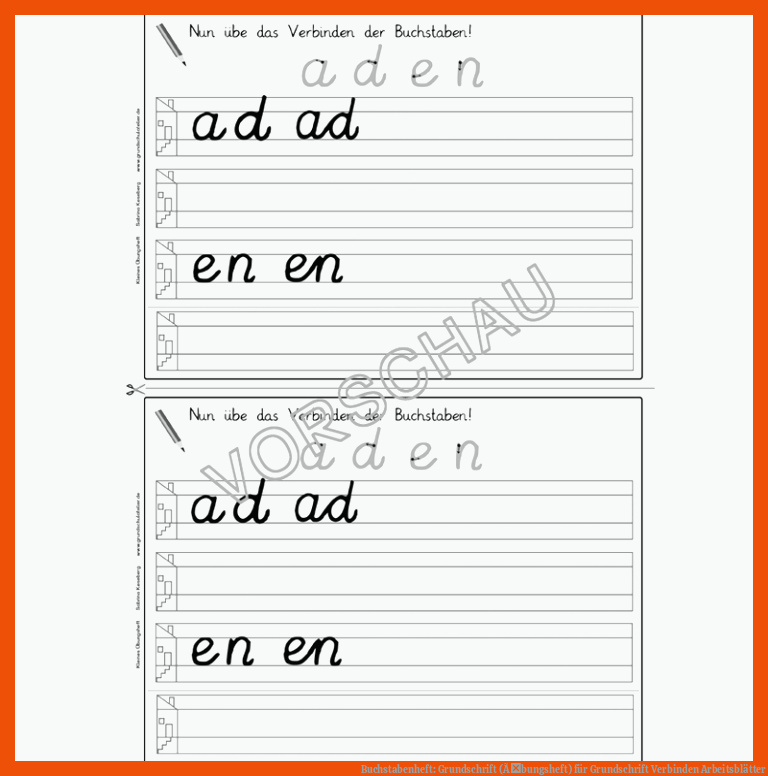Buchstabenheft: Grundschrift (Ãbungsheft) für grundschrift verbinden arbeitsblätter