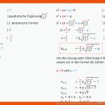 Buss-haskert/quadratische Gleichungen â Zum Projektwiki Fuer Pq-formel Arbeitsblatt