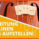 Classic Cantabile Violine Steg Aufstellen Und Spielfertig Machen Fuer Geige Aufbau Arbeitsblatt