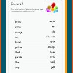 Colours / Farben Fuer Englisch 3 Klasse Arbeitsblätter Kleidung