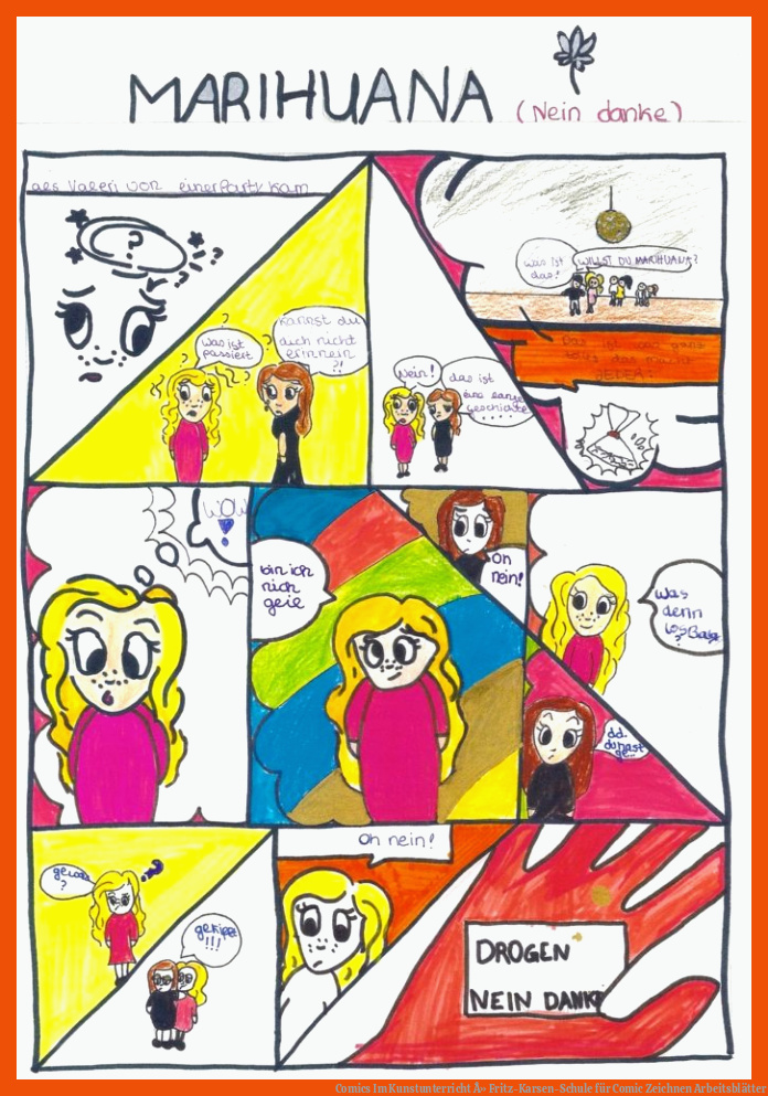 Comics Im Kunstunterricht Â» Fritz-Karsen-Schule für comic zeichnen arbeitsblätter
