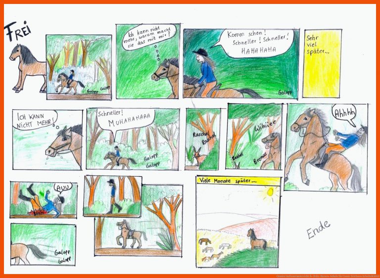 Comics Im Kunstunterricht Â» Fritz-Karsen-Schule für comic zeichnen arbeitsblätter