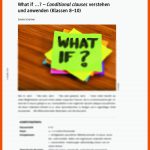 Conditional Clauses" Verstehen Und Anwenden Raabits Online Fuer if Clauses Arbeitsblatt