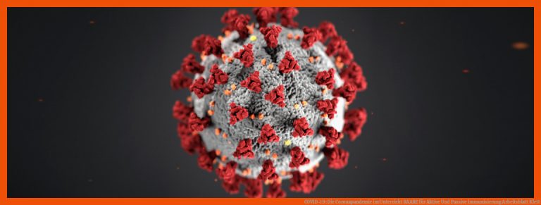 COVID-19: Die Coronapandemie im Unterricht | RAABE für aktive und passive immunisierung arbeitsblatt klett