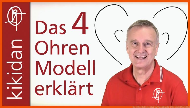 Das 4 Ohren Modell von Schulz von Thun | kikidan für 4 ohren modell arbeitsblatt