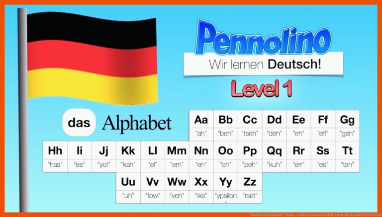 Das deutsche Alphabet - Videos - Deutsch-Coach.com für das deutsche alphabet arbeitsblatt