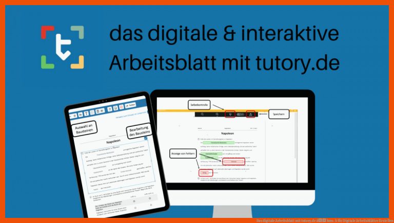 Das digitale Arbeitsblatt mit tutory.de â kms-b für digitale arbeitsblätter erstellen