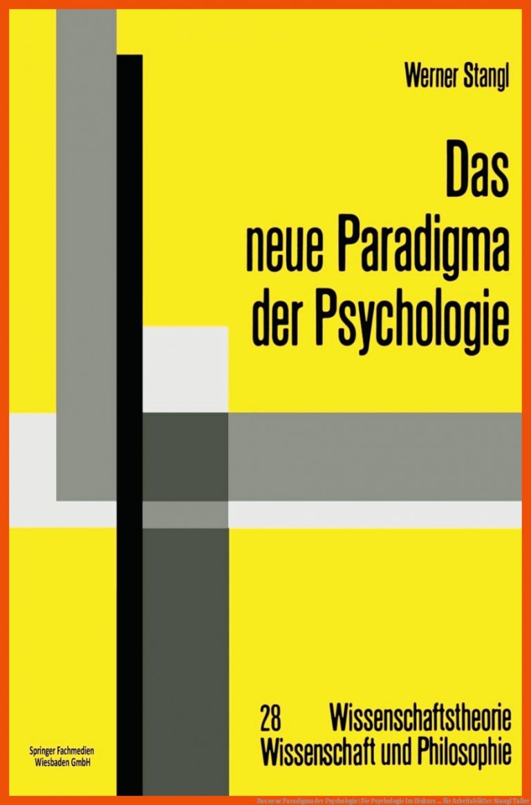 Das neue Paradigma der Psychologie: Die Psychologie Im Diskurs ... für arbeitsblätter stangl taller