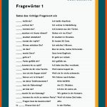 Daz / Daf: Fragesatz Fuer Deutsch Für Ausländer Arbeitsblätter Pdf